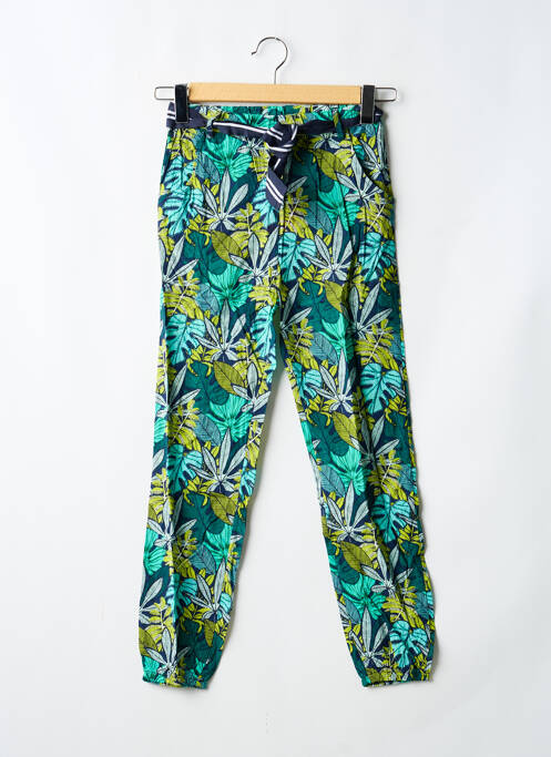 Pantalon slim verde BOBOLI fată