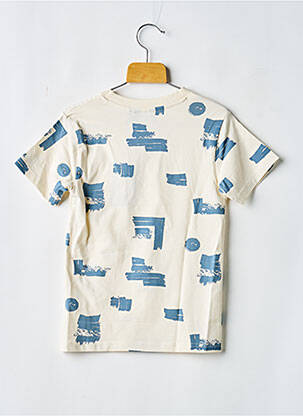 Tricou croială dreaptă mâneci scurte bej LEVV LABEL băiat