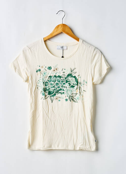 Tricou bej LE TEMPS DES CERISES fată
