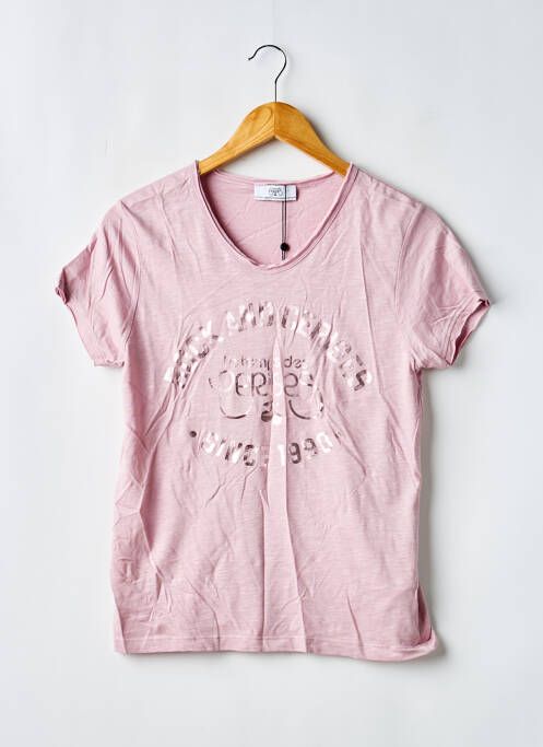 Tricou violet LE TEMPS DES CERISES fată