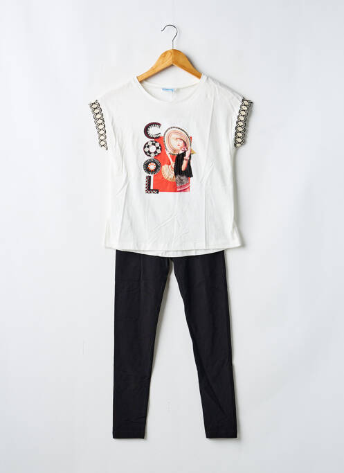 Set pantaloni alb MAYORAL fată