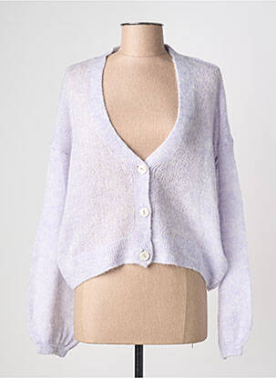 Vestă cu mâneci lungi violet ONLY femeie