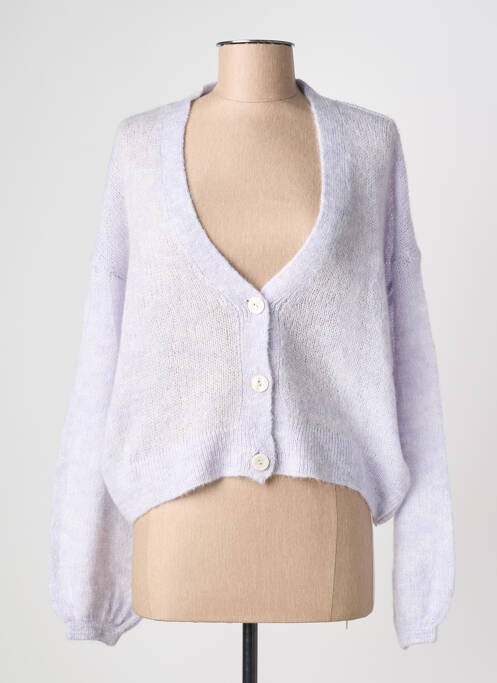 Vestă cu mâneci lungi violet ONLY femeie