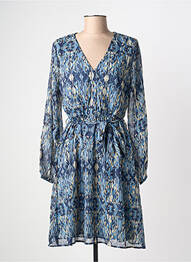 Rochie midi croială fluidă mâneci lungi albastru ONLY femme