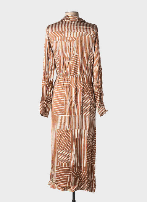 Rochie lungă maro GRACE & MILA femeie