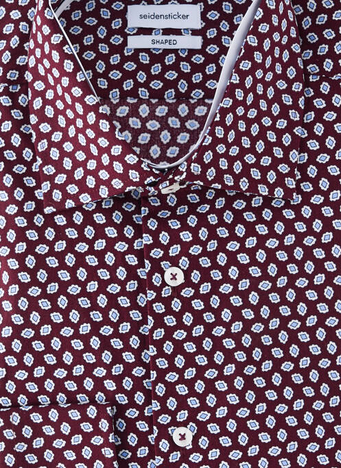 Cămașă cu mâneci lungi maro SEIDEN STICKER bărbat