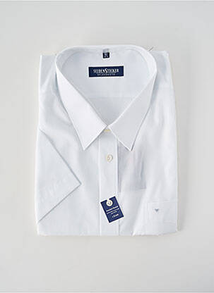 Cămașă cu mâneci scurte alb SEIDEN STICKER bărbat