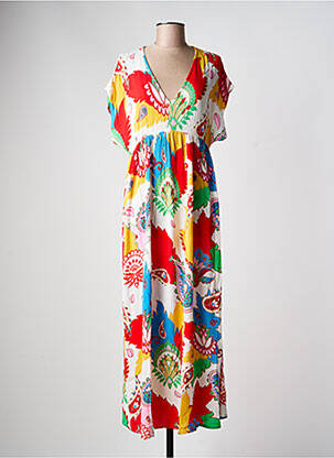 Rochie lungă mâneci scurte mâneci scurte roșu LES TROPEZIENNES PAR M.BELARBI femme