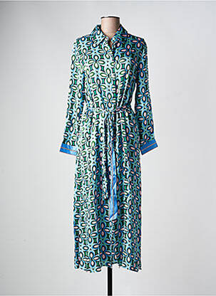 Rochie lungă mâneci lungi mâneci lungi albastru LA PETITE ETOILE femeie
