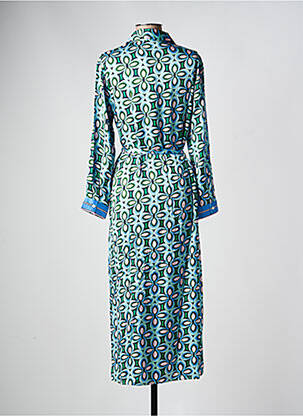 Rochie lungă mâneci lungi mâneci lungi albastru LA PETITE ETOILE femeie