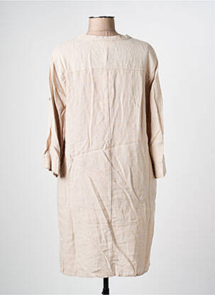 Rochie scurtă mâneci 3/4 mâneci 3/4 bej CREAM femeie