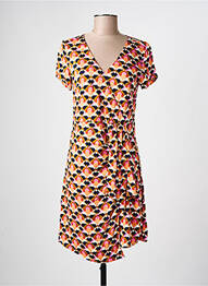 Rochie scurtă mâneci scurte mâneci scurte portocaliu LOLA ESPELETA femme