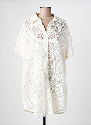 Rochie scurtă mâneci scurte mâneci scurte bej LA PETITE ETOILE femme