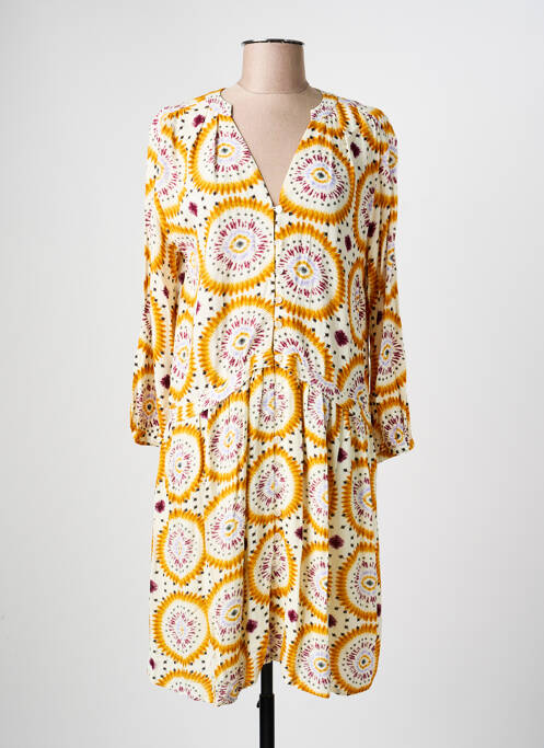 Rochie midi galben STORIATIPIC femeie