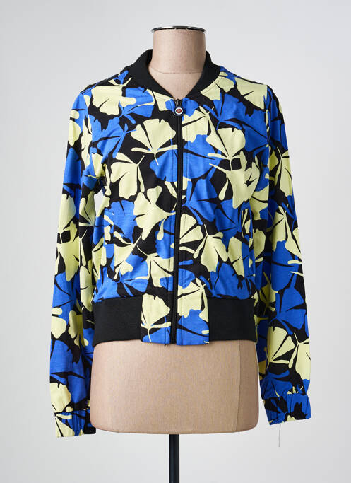 Geacă guler în v albastru MADEMOISELLE YEYE femme