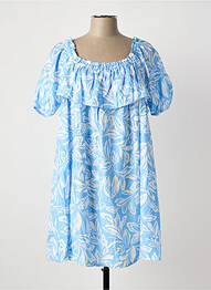 Rochie scurtă mâneci scurte mâneci scurte albastru LA PETITE ETOILE femeie
