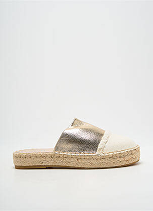 Espadrile țesătură satinată toc plat până la 3 cm auriu VANESSA WU femeie