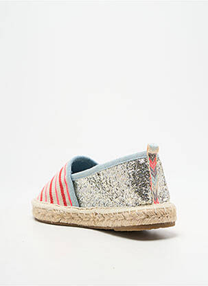 Espadrile vârf rotund toc plat până la 3 cm argintiu ONLY femeie