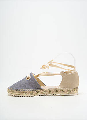 Espadrile închidere cu șireturi toc plat până la 3 cm auriu ARMISTICE femeie