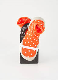 Papuci/pantofi de casă vârf rotund vârf rotund portocaliu COLLEGIEN enfant