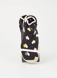 Papuci/pantofi de casă vârf rotund vârf rotund negru COLLEGIEN fille