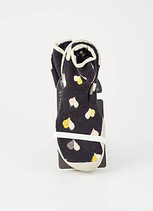 Papuci/Pantofi de casă negru COLLEGIEN fată