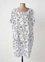 Rochie scurtă fără mâneci fără mâneci alb NEW COLLECTION femme