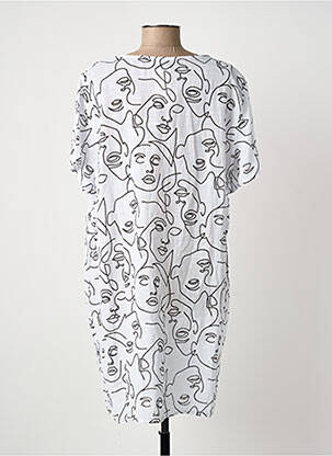 Rochie scurtă fără mâneci fără mâneci alb NEW COLLECTION femeie