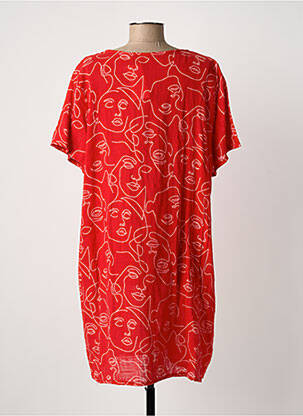 Rochie scurtă mâneci scurte mâneci scurte roșu NEW COLLECTION femeie