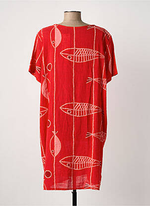 Rochie scurtă mâneci scurte mâneci scurte roșu NEW COLLECTION femeie