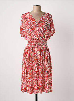 Rochie midi roșu ELENA Z femeie