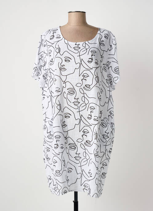 Rochie scurtă alb NEW COLLECTION femeie