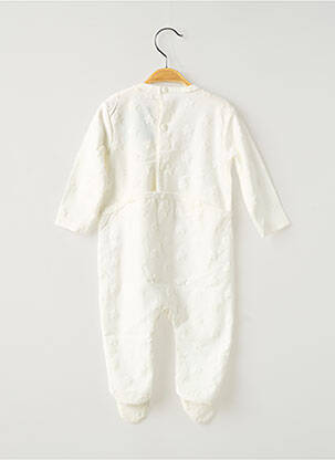 Pijama guler rotund alb DOO & BO copil