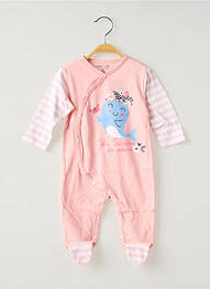 Pijama închidere presată roz DOO & BO fille