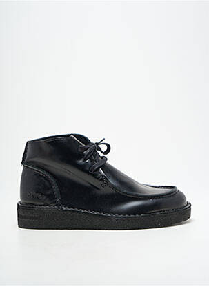 Botine/ghete material neted toc plat până la 3 cm negru OSWEN femeie
