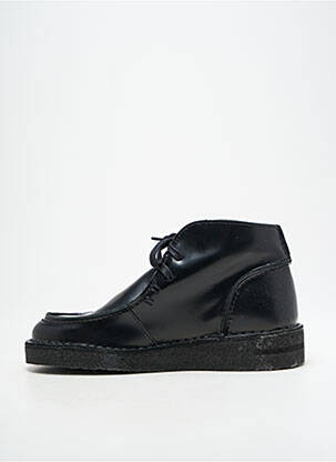 Botine/ghete material neted toc plat până la 3 cm negru OSWEN femeie