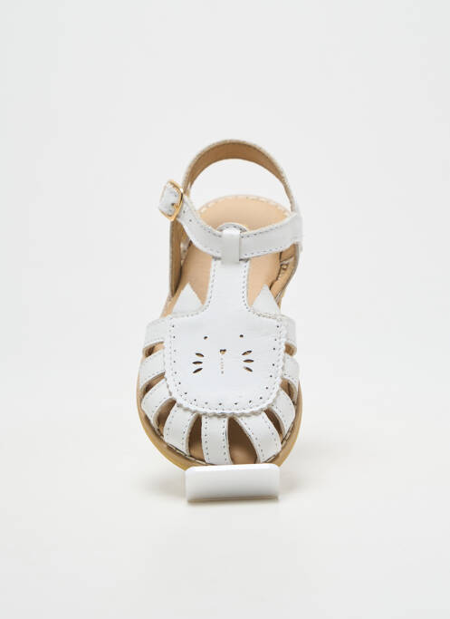Sandale/Pantofi decupați alb EMILE ET IDA fată