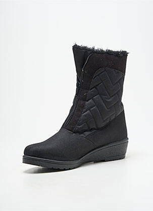 Botine/ghete umplută toc plat până la 3 cm negru SAMITEX femeie