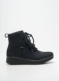 Botine/ghete vârf rotund toc plat până la 3 cm negru ROMIKA femme