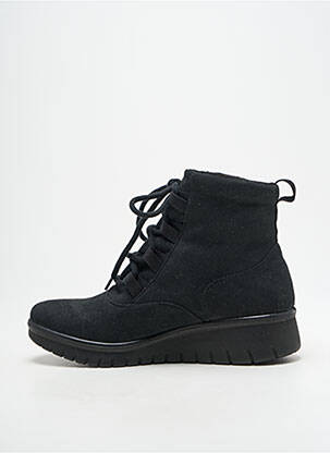 Botine/ghete vârf rotund toc plat până la 3 cm negru ROMIKA femeie