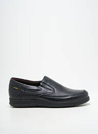Mocasini țesătură satinată vârf rotund negru HIMALAYA homme