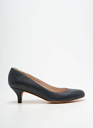 Pantofi cu toc țesătură satinată toc de 4 la 6 cm negru MADE IN ROMANS femeie