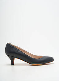 Pantofi cu toc țesătură satinată toc de 4 la 6 cm negru MADE IN ROMANS femme