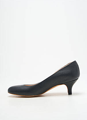 Pantofi cu toc țesătură satinată toc de 4 la 6 cm negru MADE IN ROMANS femeie