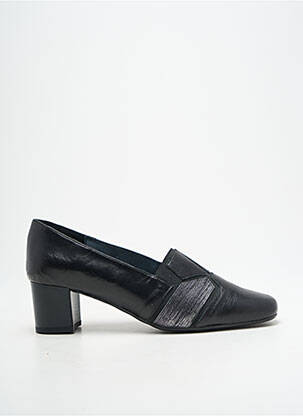 Pantofi cu toc țesătură satinată toc de 4 la 6 cm negru PEDI GIRL femeie