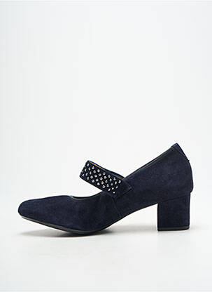 Pantofi cu toc nubuc toc de 4 la 6 cm albastru HASSIA femeie