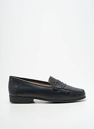 Mocasini țesătură satinată toc plat până la 3 cm negru LUXAT femeie