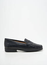 Mocasini țesătură satinată toc plat până la 3 cm negru LUXAT femme
