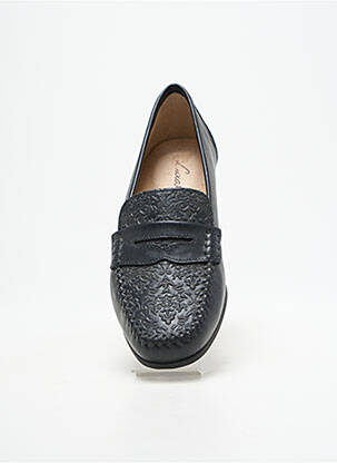Mocasini țesătură satinată toc plat până la 3 cm negru LUXAT femeie