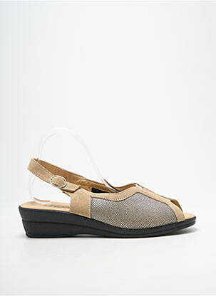 Sandale/Pantofi decupați bej SEMELFLEX femeie